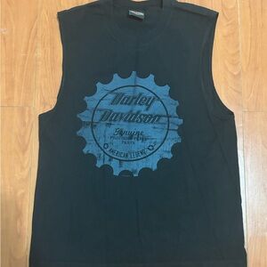 Harley-Davidson Black T-Shirt with Orange Logo